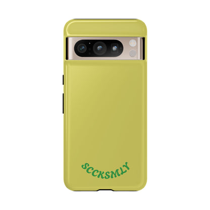 SOLID Lemon Pop Tough Case for Google Pixel