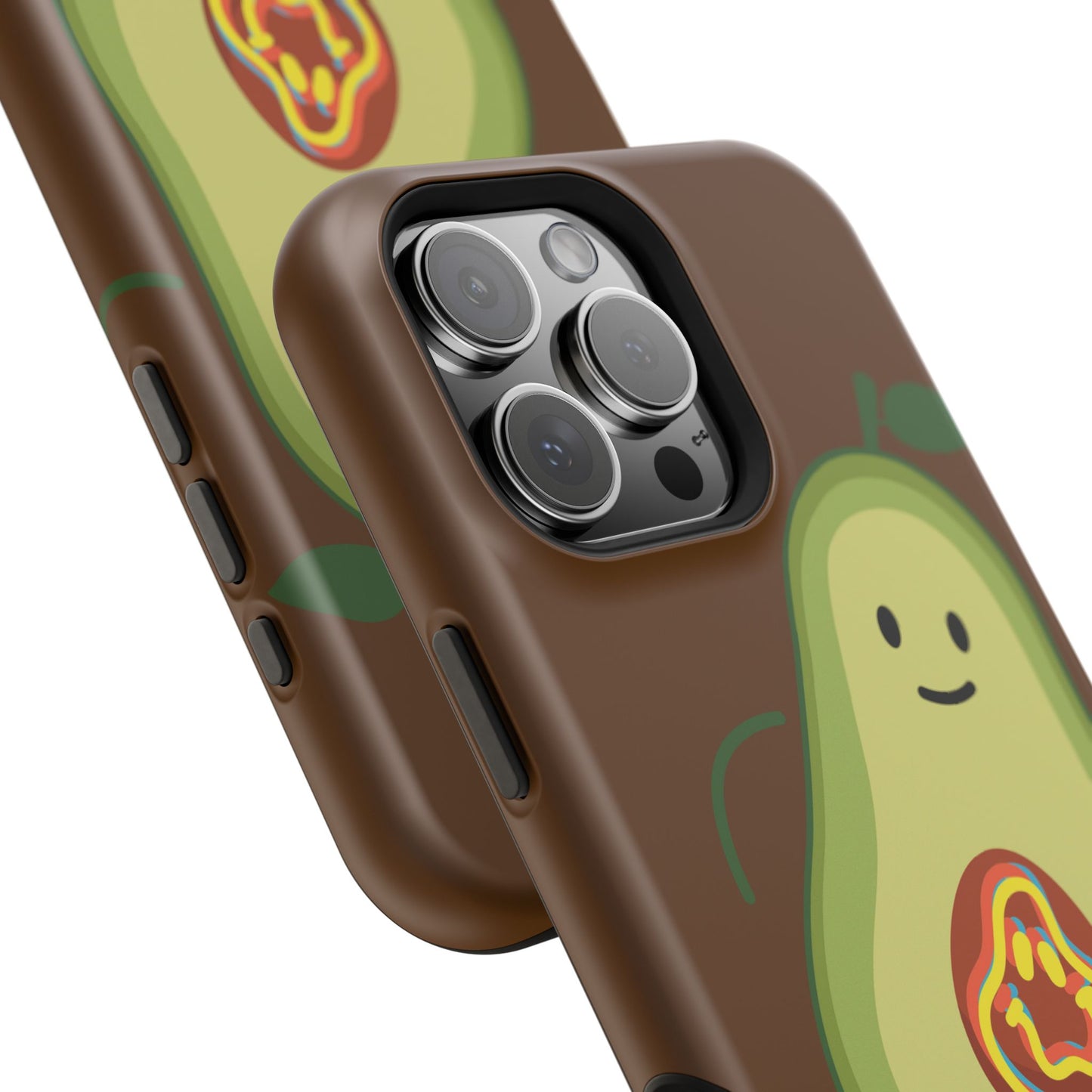 "IOS or Apple" Playful Vegan Avocado Phone Case - Tough, Durable Protection with a Fun Design