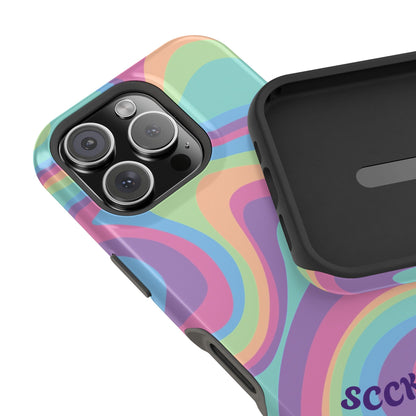 Pastel Swirl Phone Case for Apple