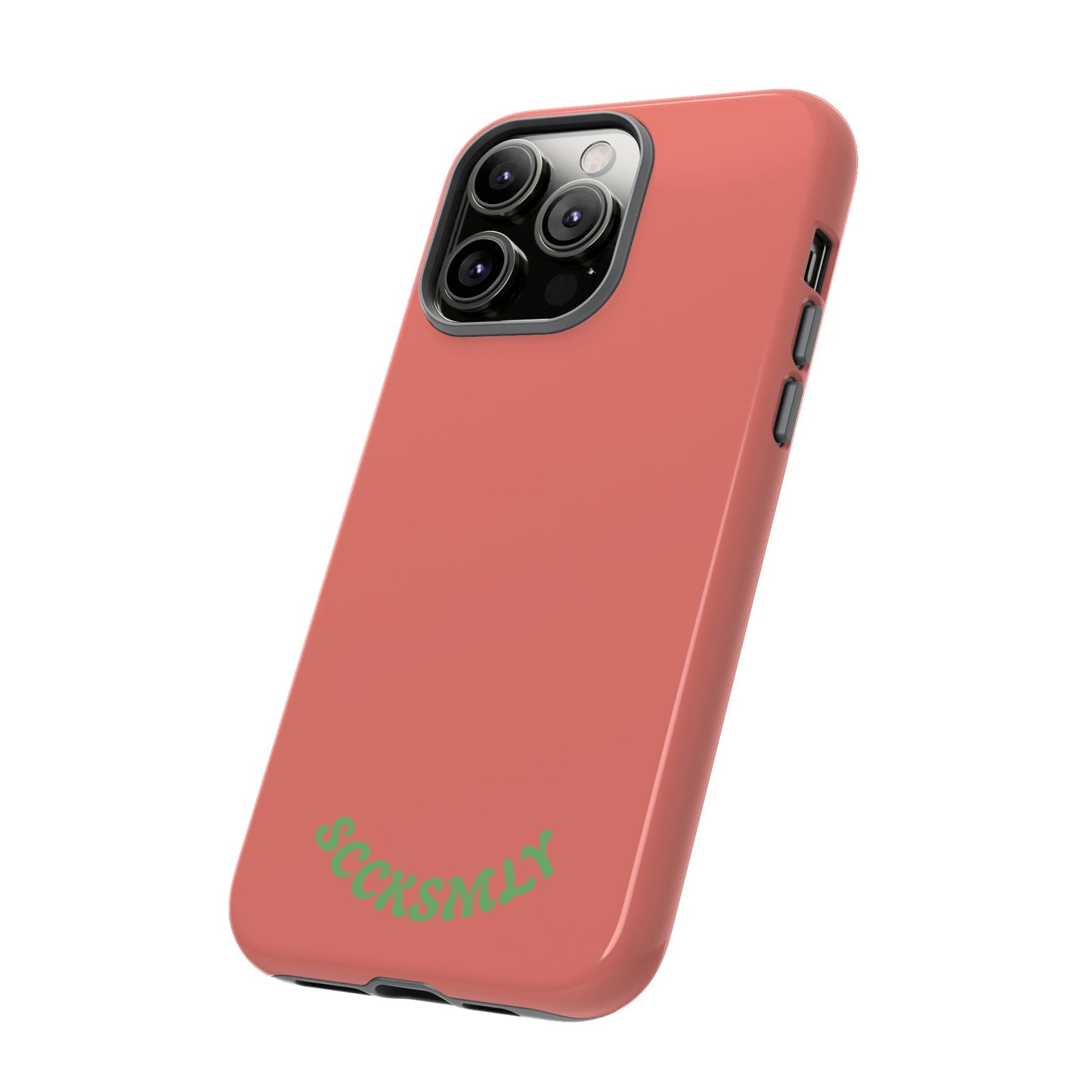 SOLID Guava Melon Wave Tough Phone Case for Apple