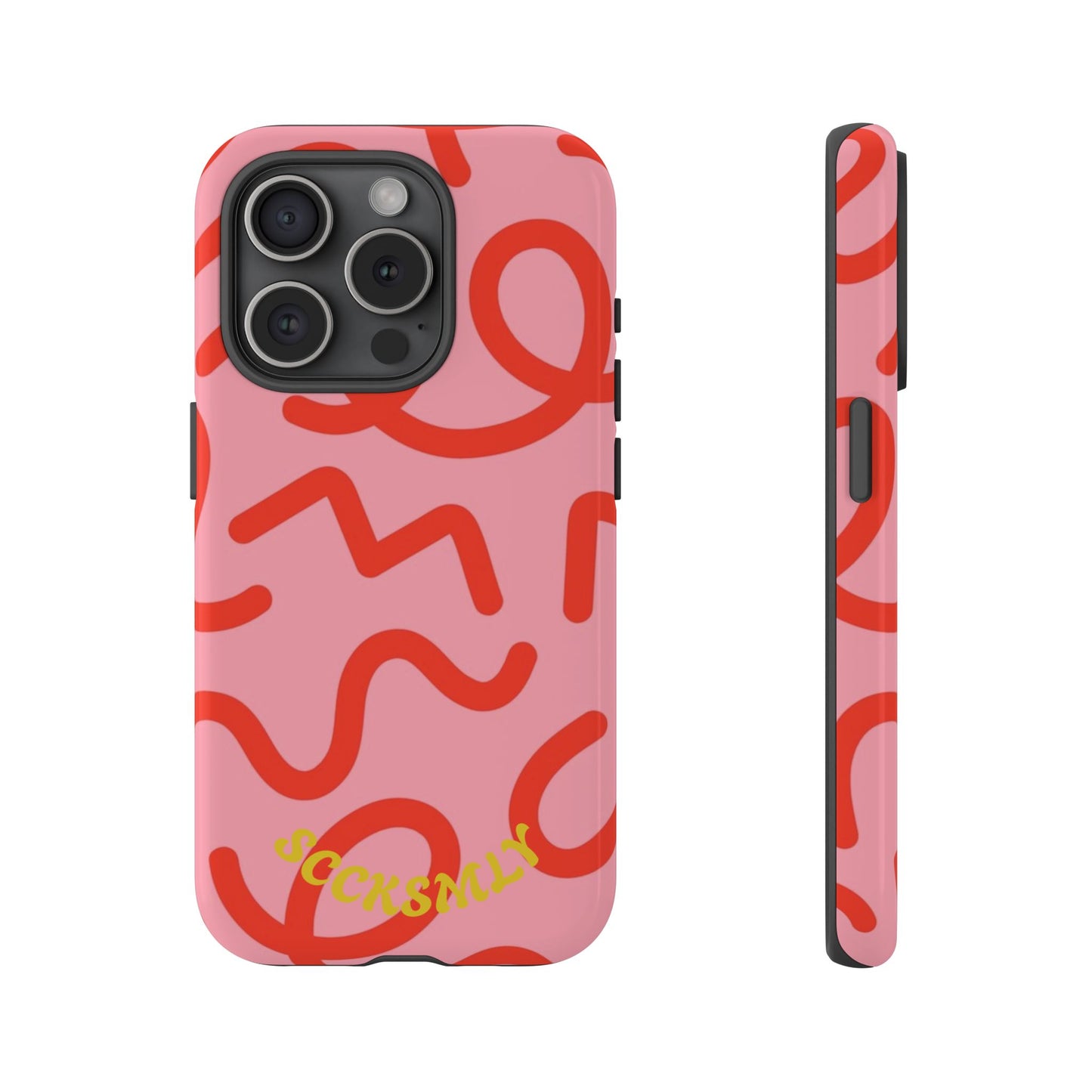 Red Candy Swirls Tough Case for Apple