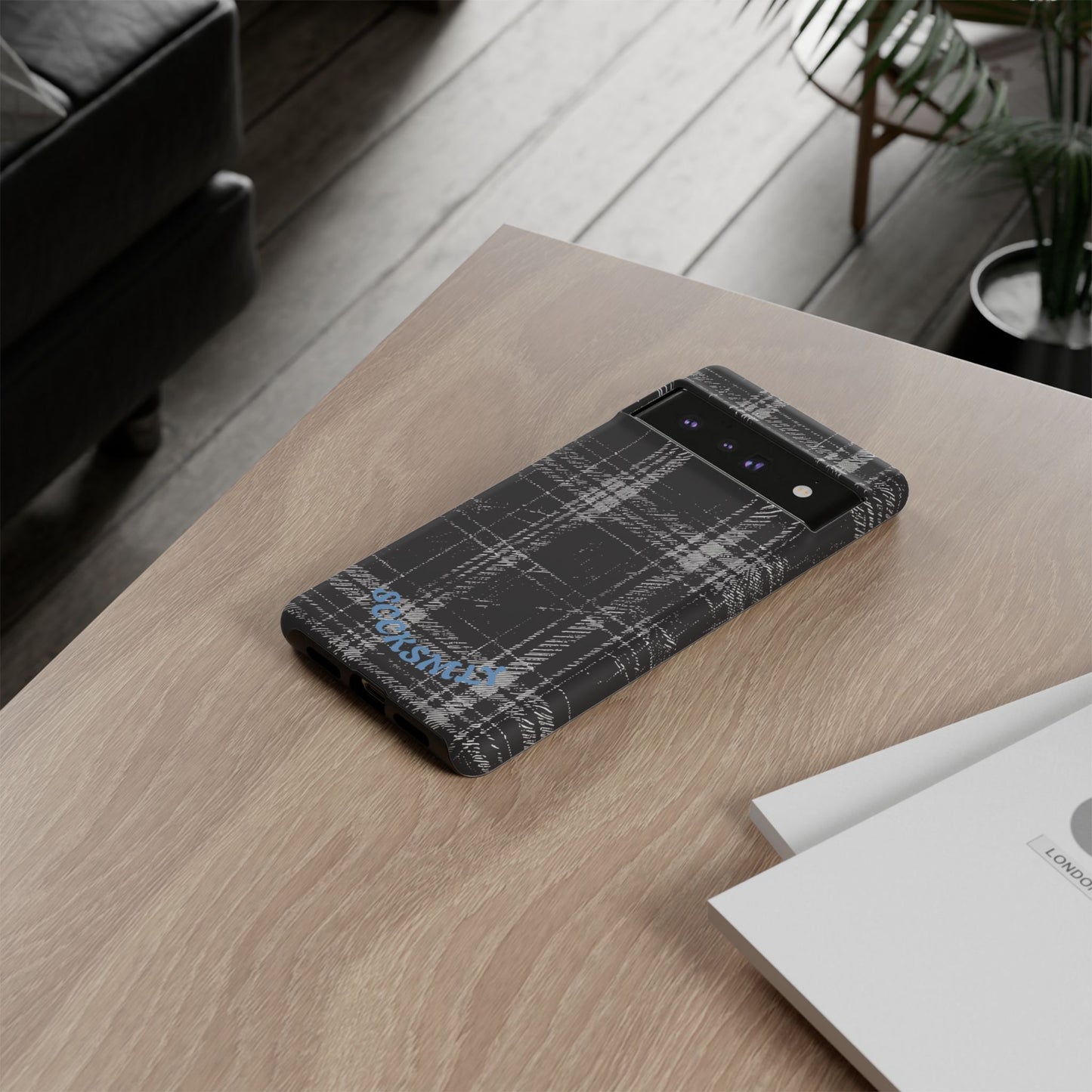 Smoky Grungy Plaid Phone Case for Google Pixel