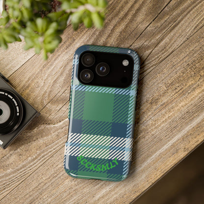 Earth and Sky Plaid Phone Case for Apple
