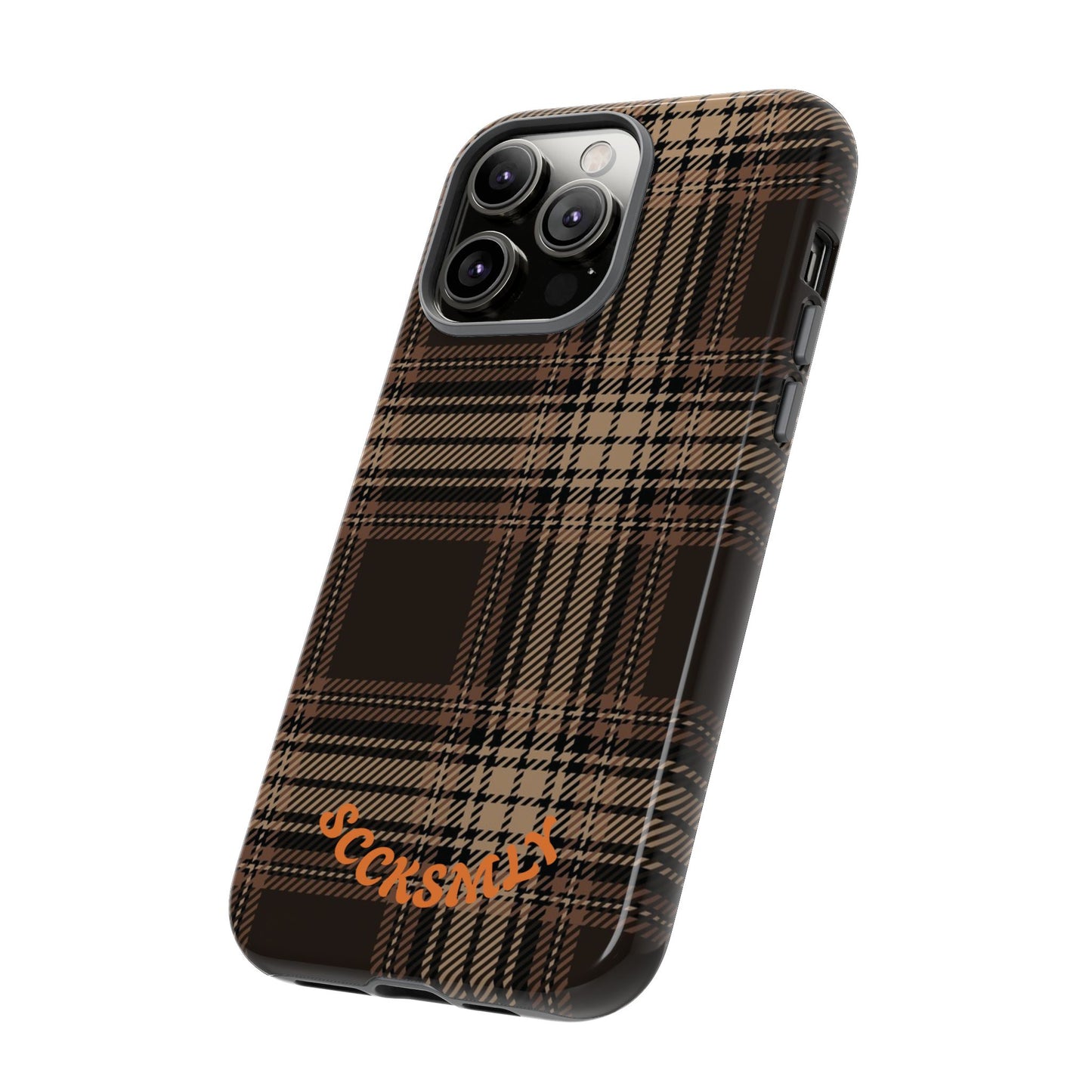 Brown Bread Plaid Tough Phone Case for Apple