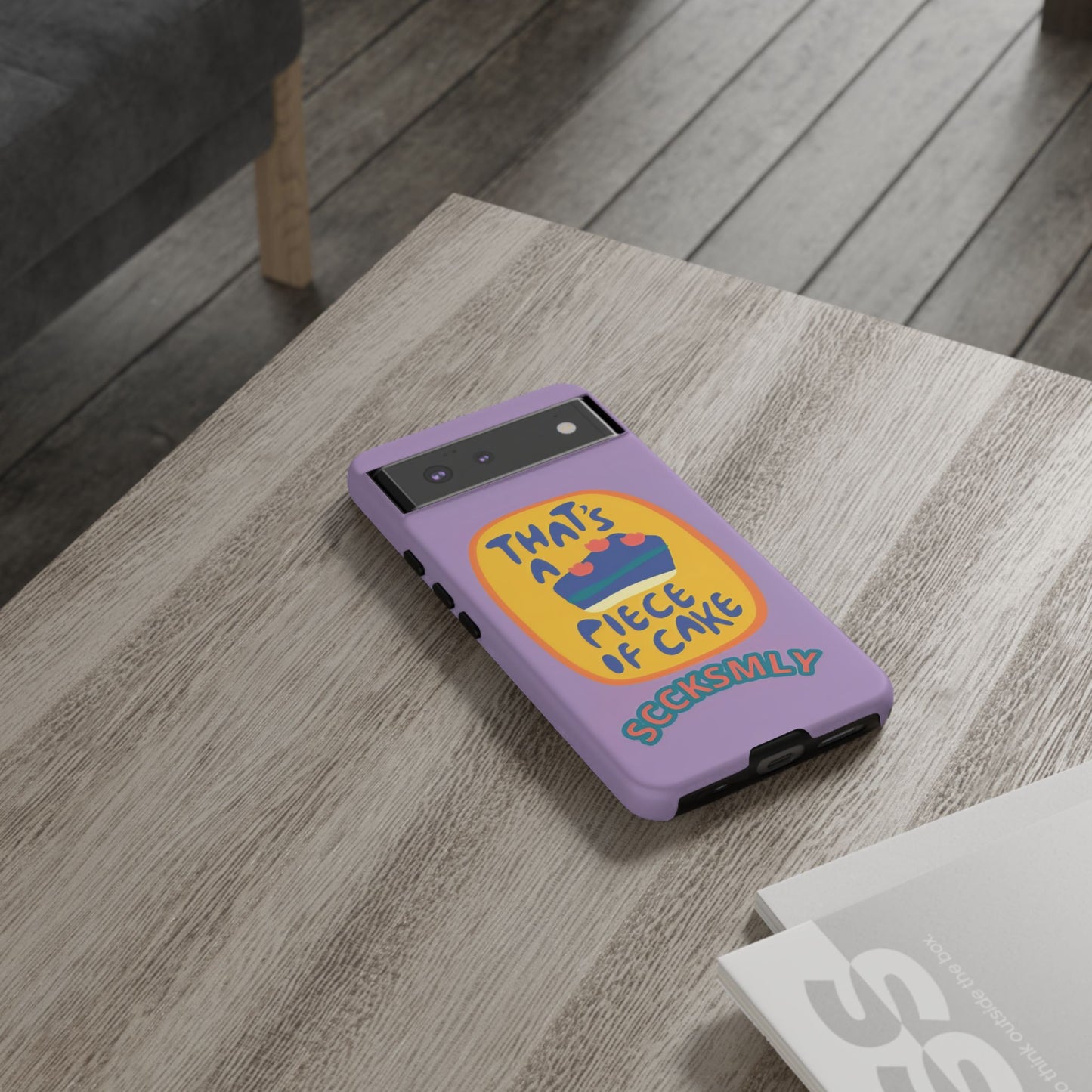 Light Purple "THAT'S A PIECE OF CAKE" Tough Phone Case for Google Pixel