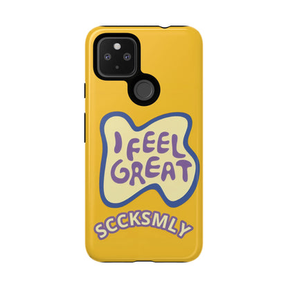 Yellow "I FEEL GREAT" Tough Phone Case for Google Pixel