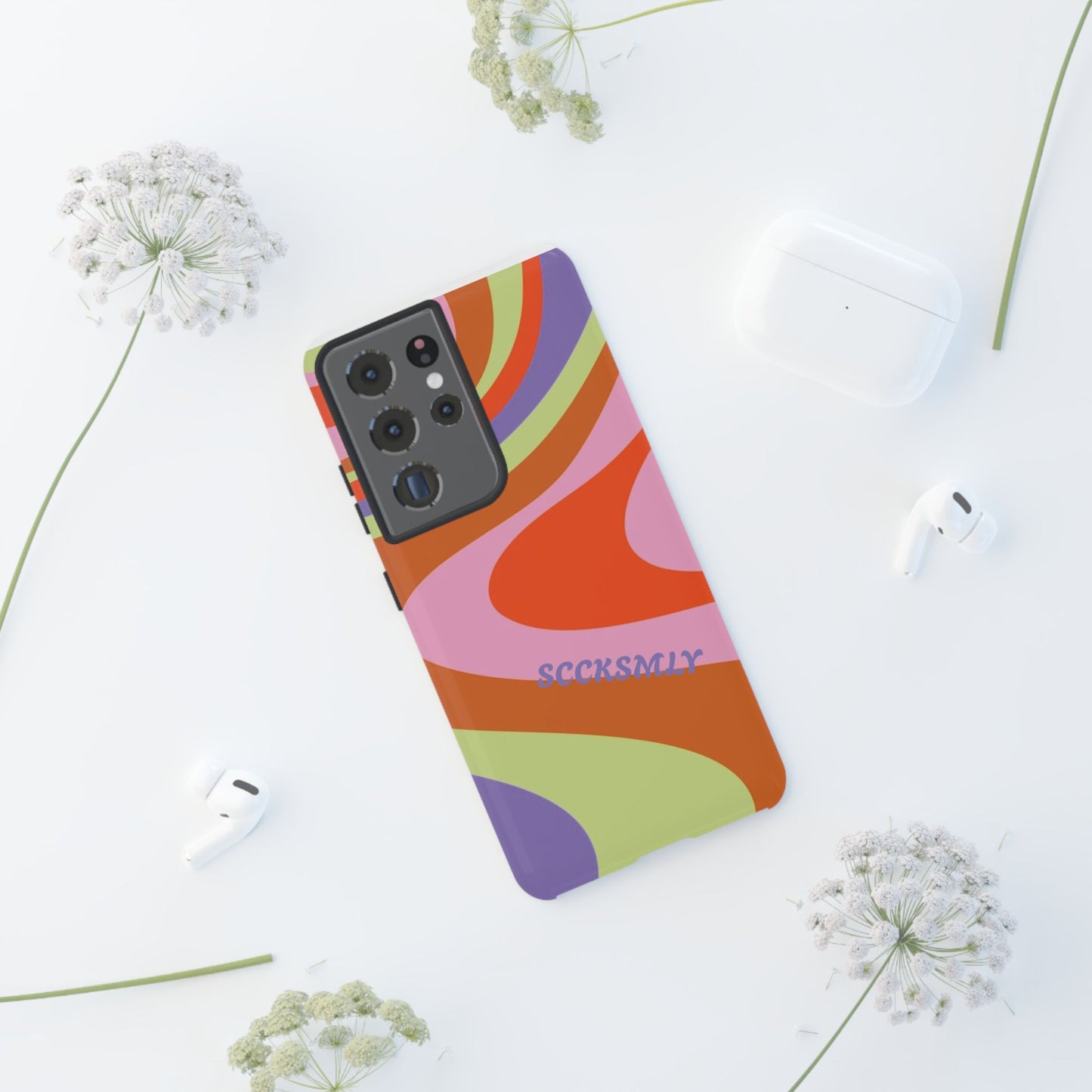 Curvy Swirl Phone Case for Samsung