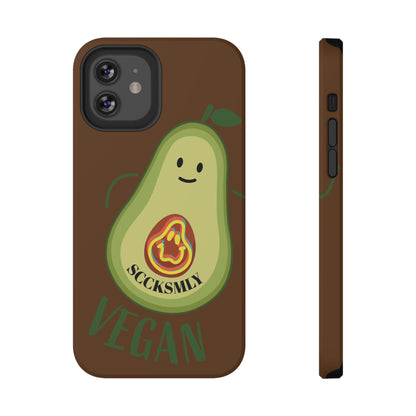 Playful Vegan Avocado Tough Phone Case Apple