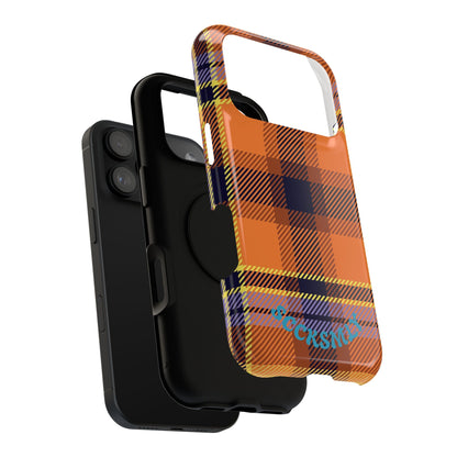 Orange Sickle Plaid  Phone Case for Apple