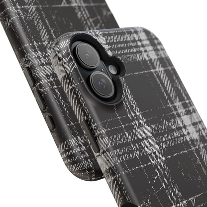 Smoky Grungy Plaid Phone Case for Apple