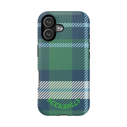 Earth and Sky Plaid Phone Case for Apple