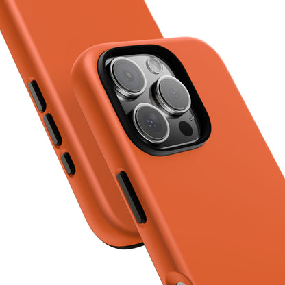 SOLID Tangerine Tough Case for Apple