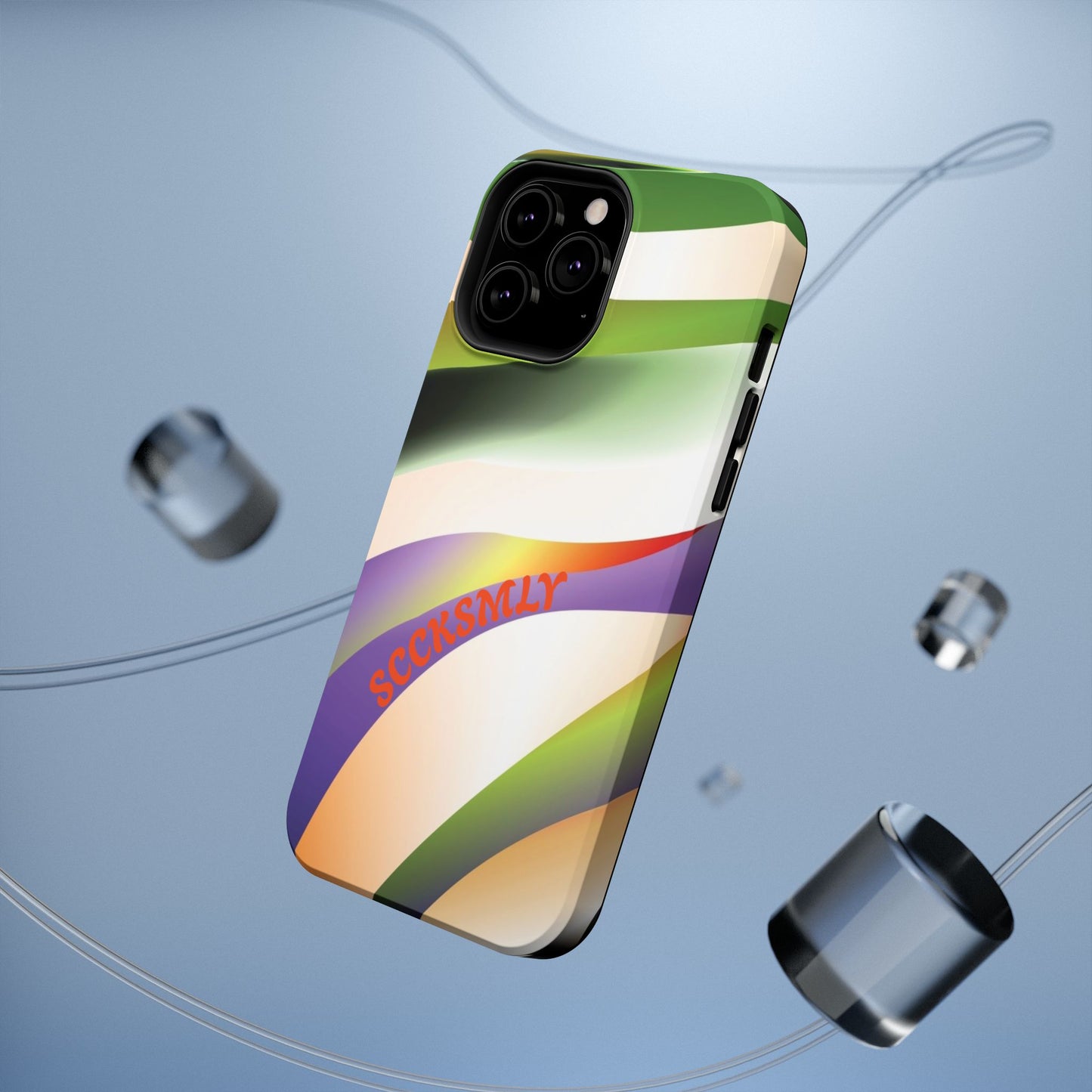 Green Waves Phone Case for Apple