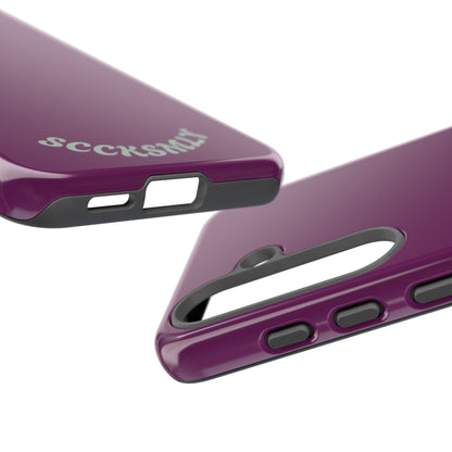 SOLID Amethyst Matte Tough Phone Case for Samsung