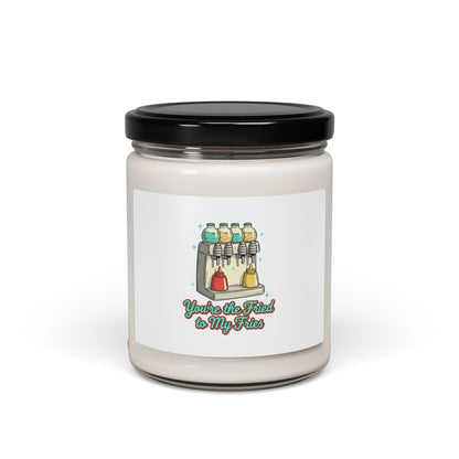Food Nostalgia Label Candle | Retro Diner Pantry Matchbook Graphic, 9oz Soy
