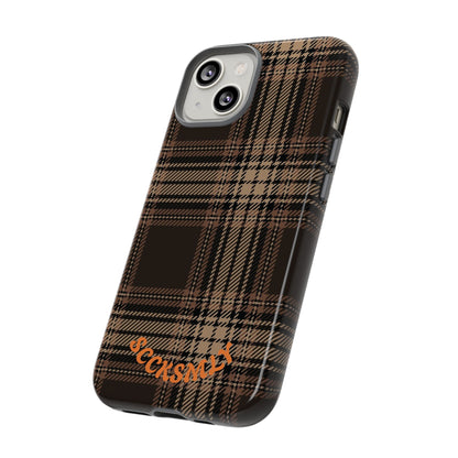Brown Bread Plaid Tough Phone Case for Apple