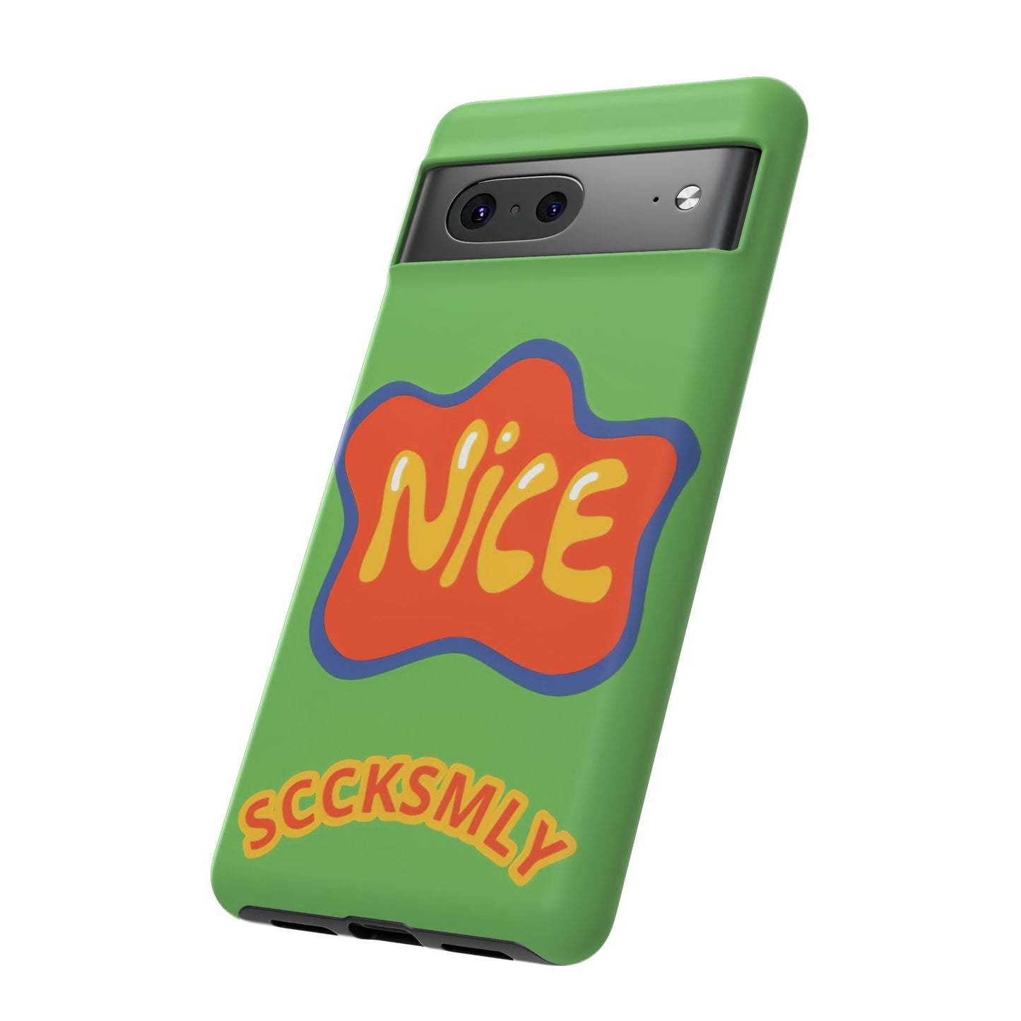 Green "NICE" Tough Phone Case for Google Pixel