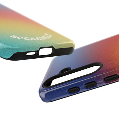 Faded Sunset Aura Tough Phone Case for Samsung