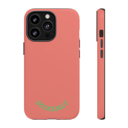 SOLID Guava Melon Wave Tough Phone Case for Apple