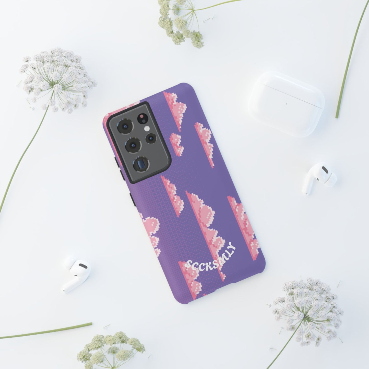 Purple Cotton Candy Sky Tough Phone Case for Samsung
