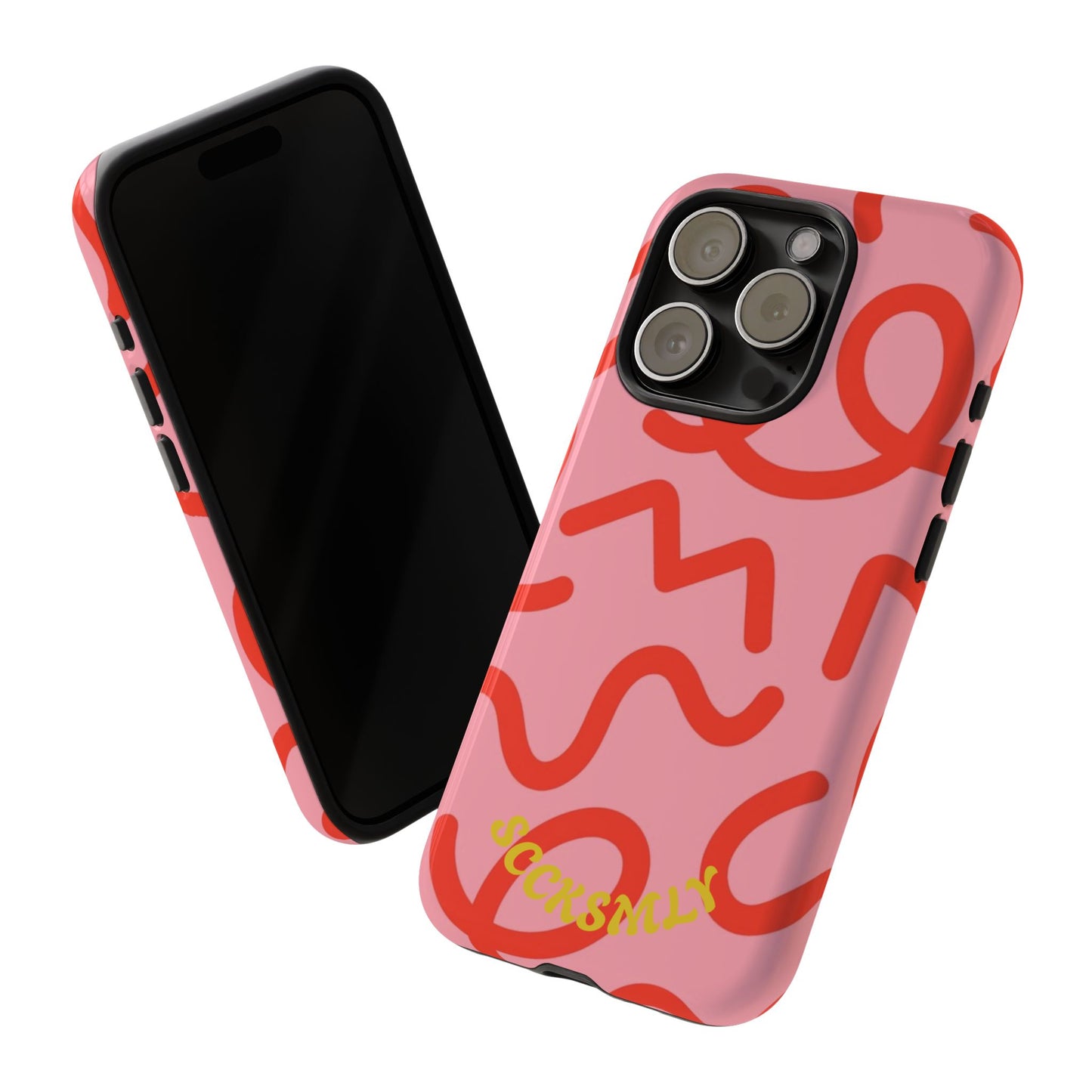 Red Candy Swirls Tough Case for Apple