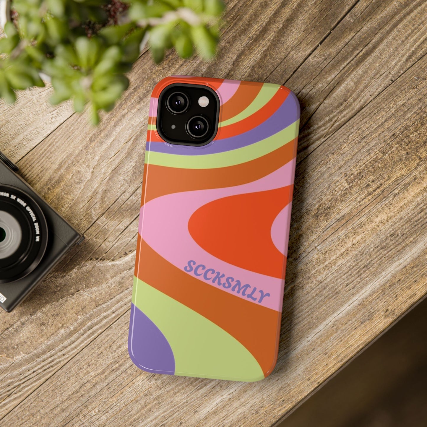 Curvy Swirl Phone Case for Apple