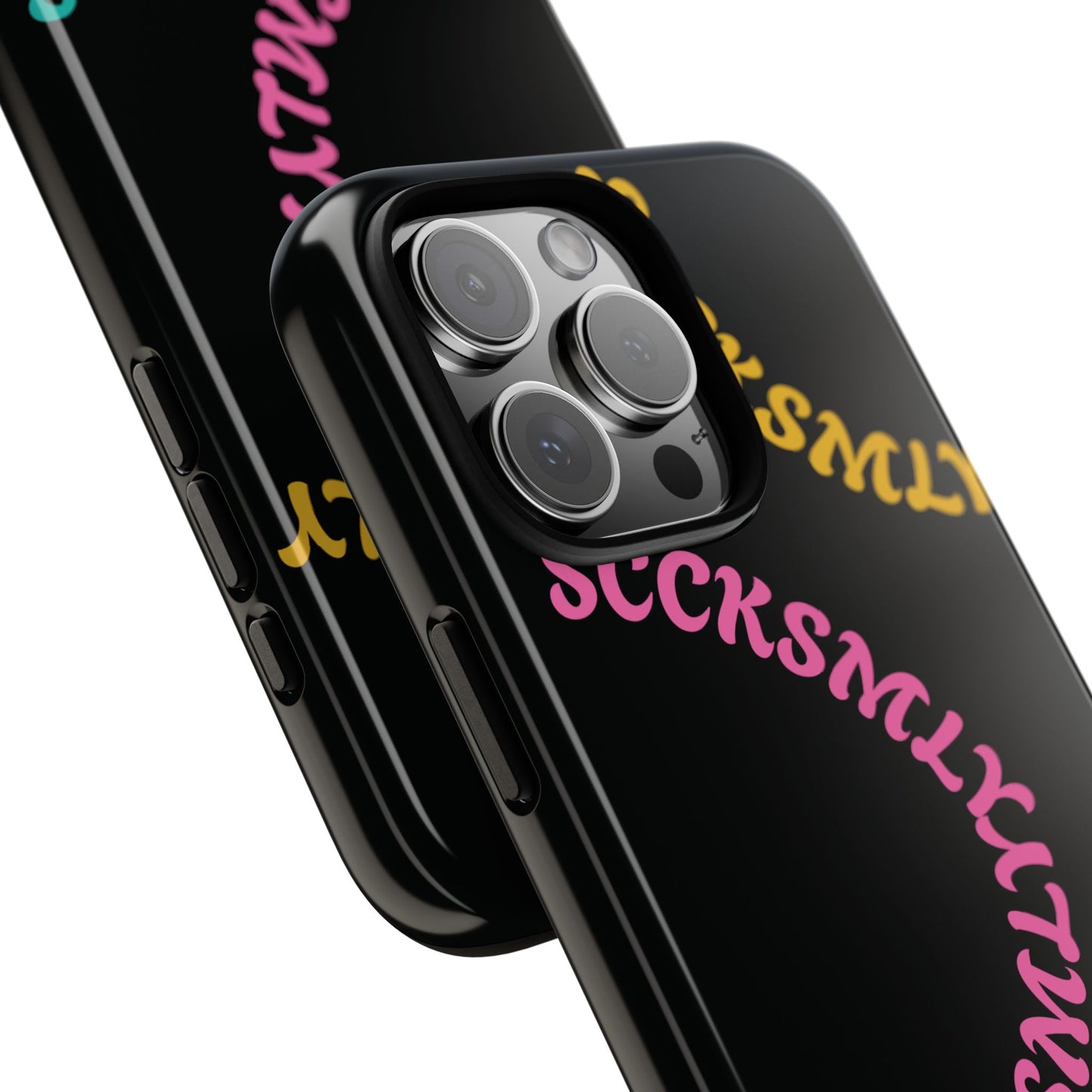 Y2K Wavy Script Tough Case for Apple- Black