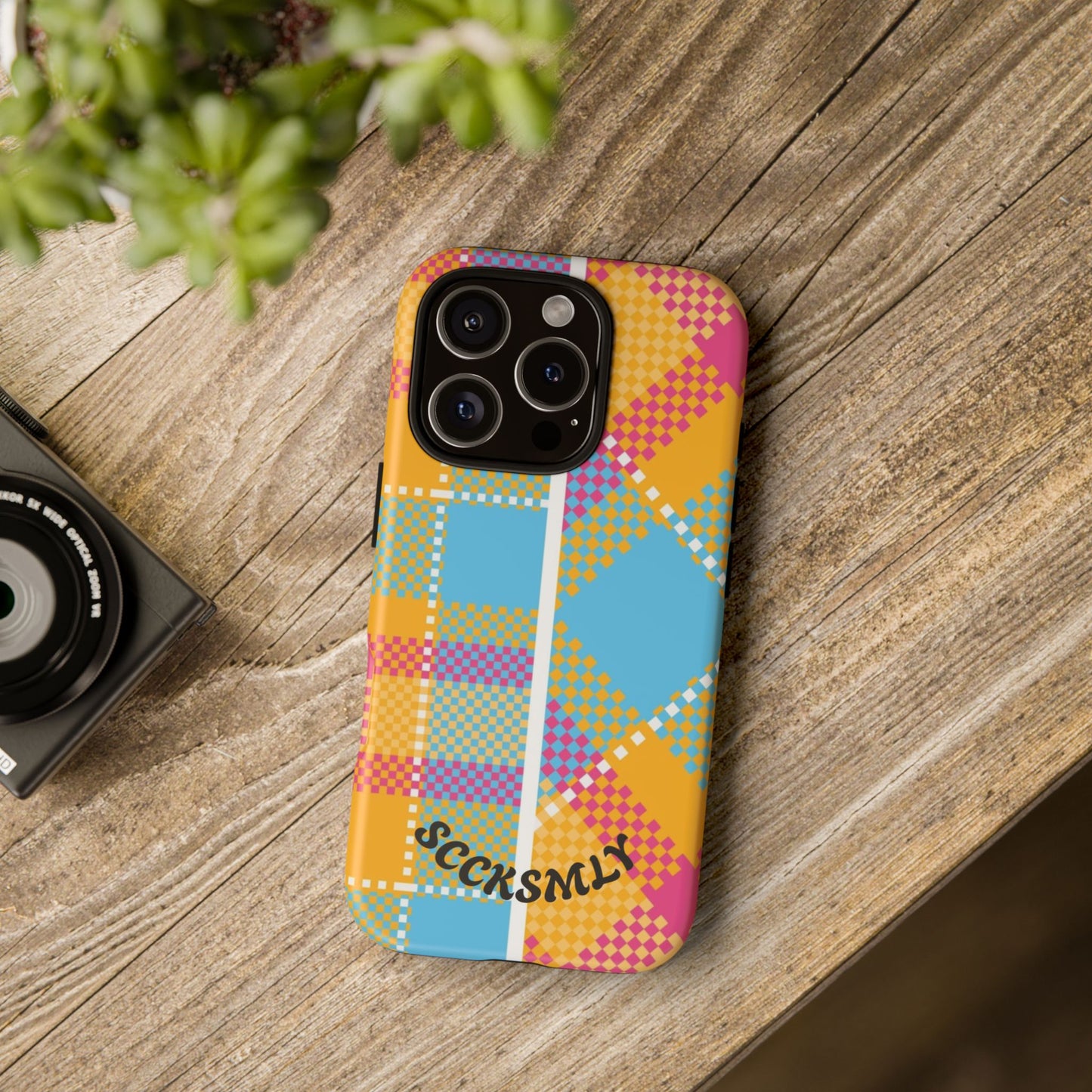 Pattern Punch Phone Case for Apple