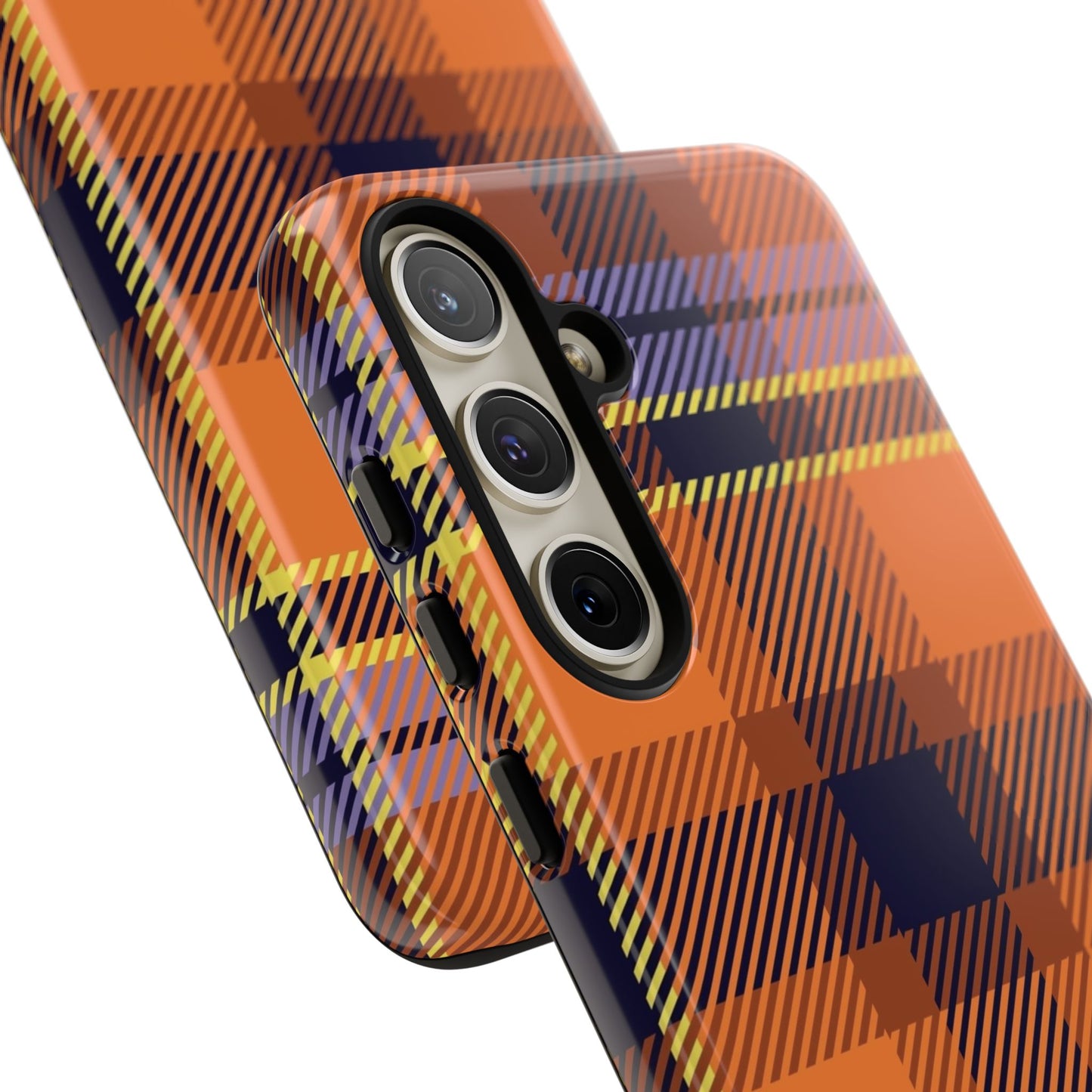 Orange Sickle Plaid Phone Case for Samsung
