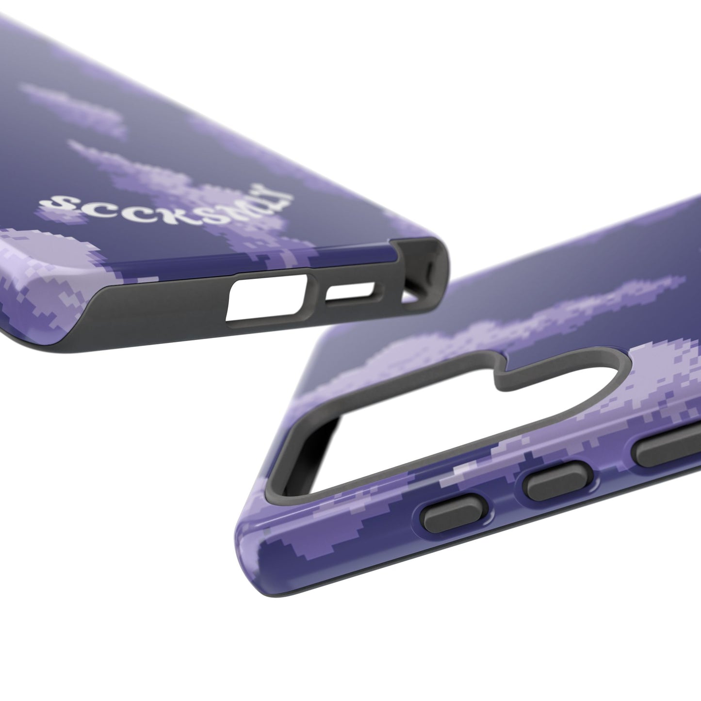 Lilac Pixel Cloud Tough Phone Case for Samsung
