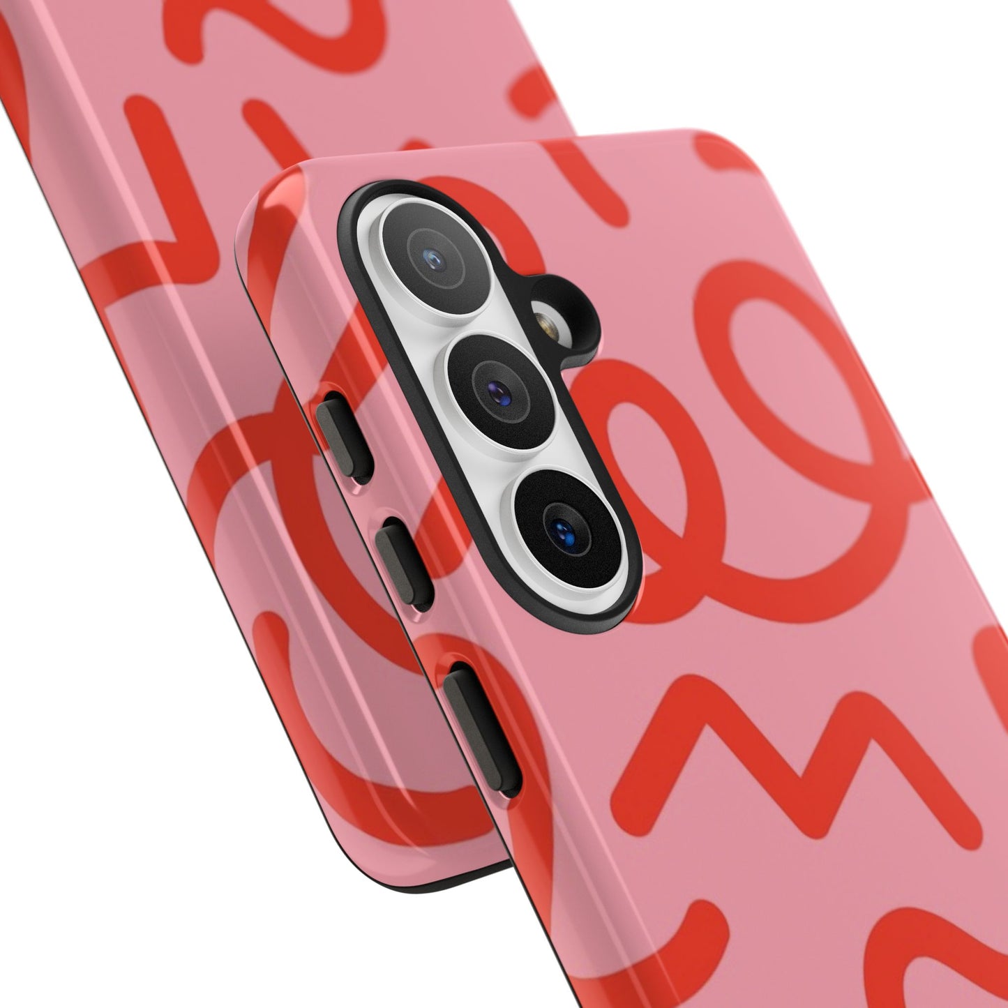 Red Candy Swirls Tough Phone Case for Samsung