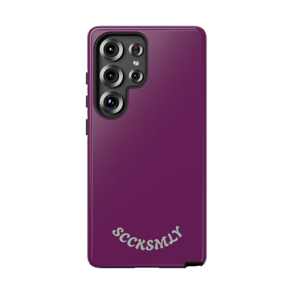 SOLID Amethyst Matte Tough Phone Case for Samsung