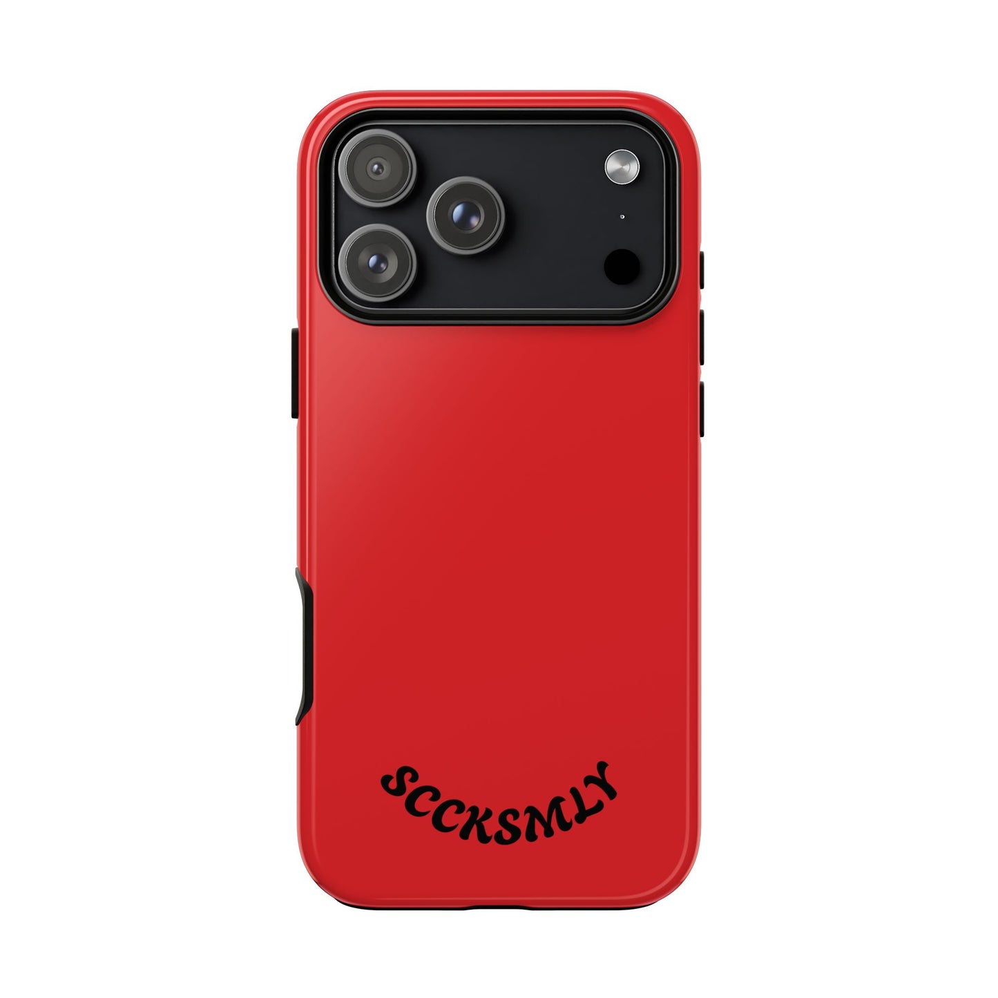 SOLID Screaming Red Tough Case for Apple