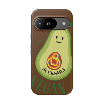 Playful Vegan Avocado Phone Case for Google Pixel