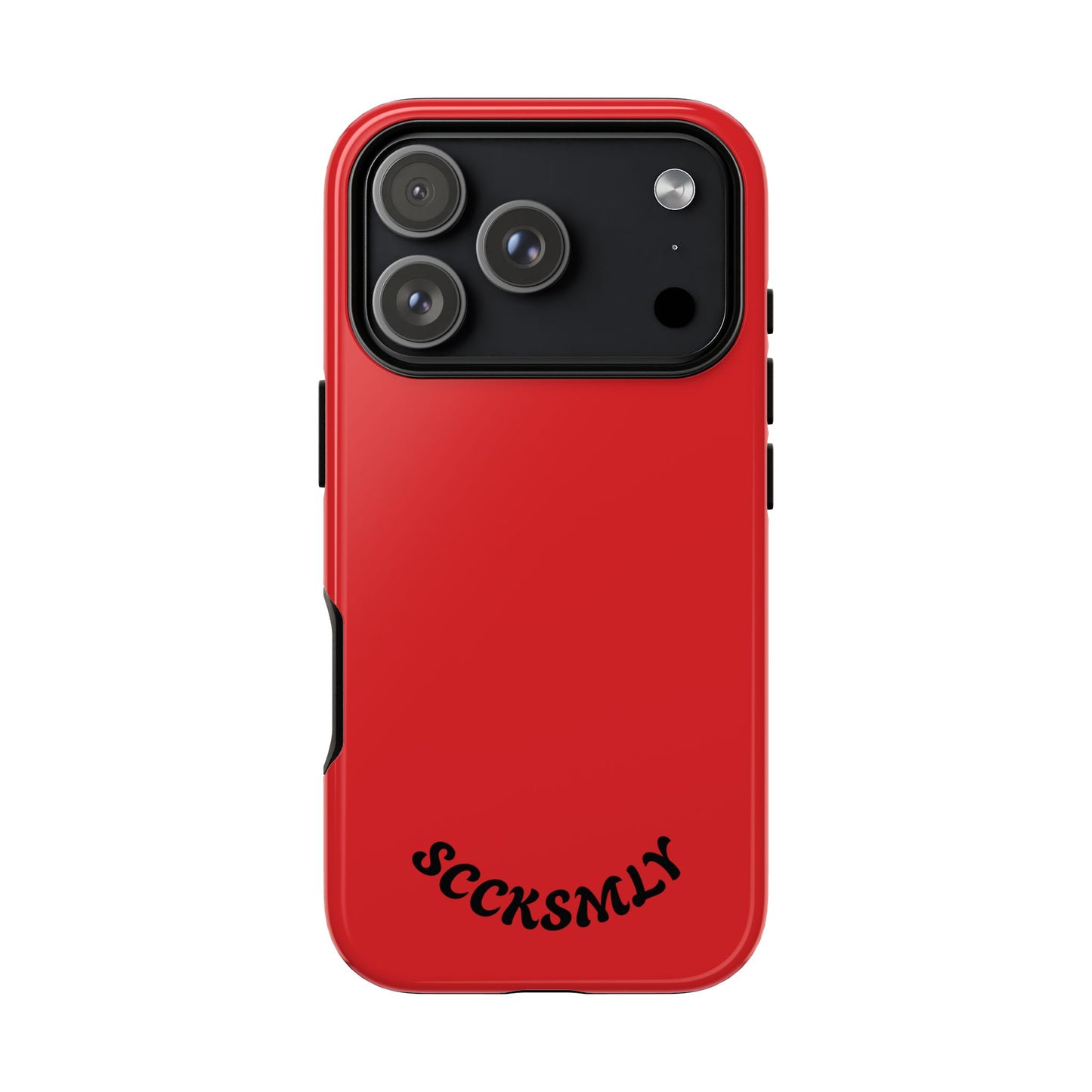 SOLID Screaming Red Tough Case for Apple