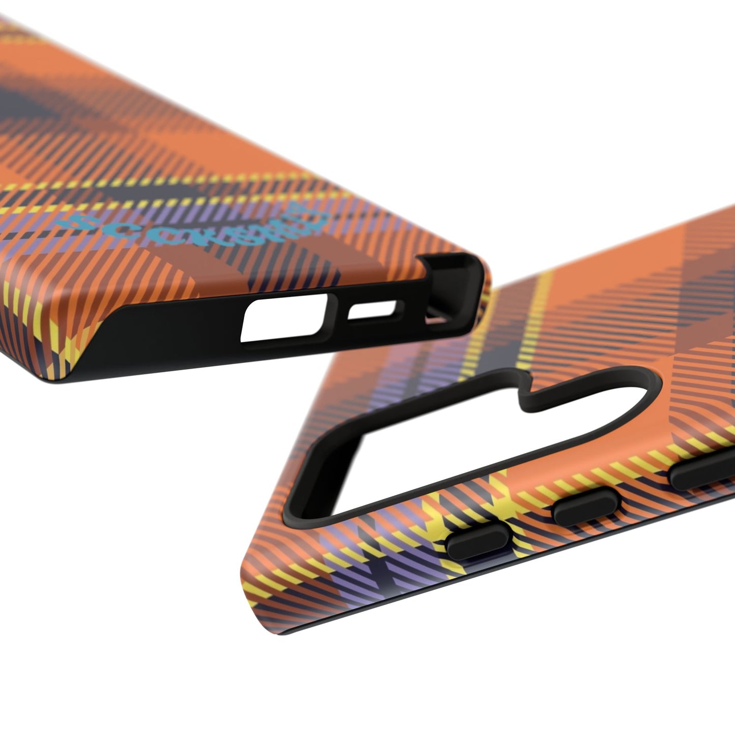 Orange Sickle Plaid Phone Case for Samsung