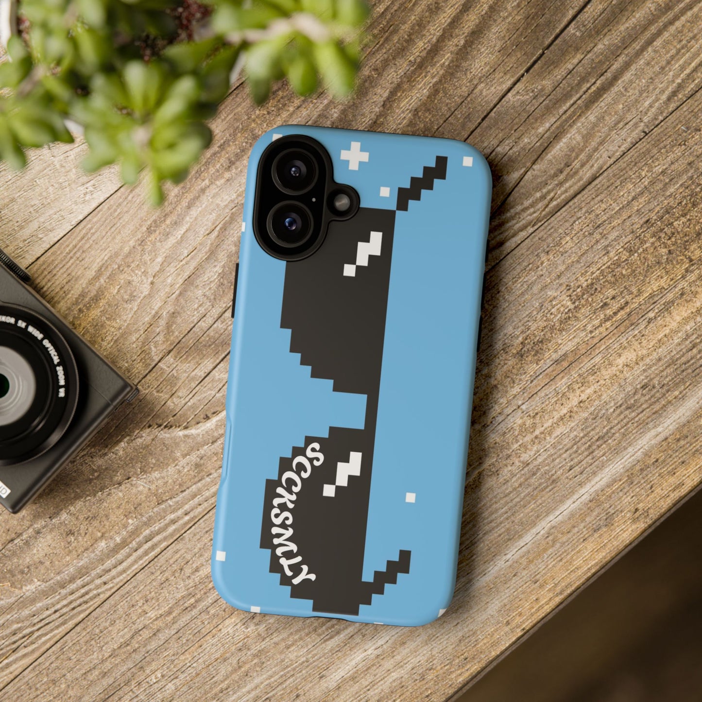 Pixel Glass Tough Phone Case for Apple