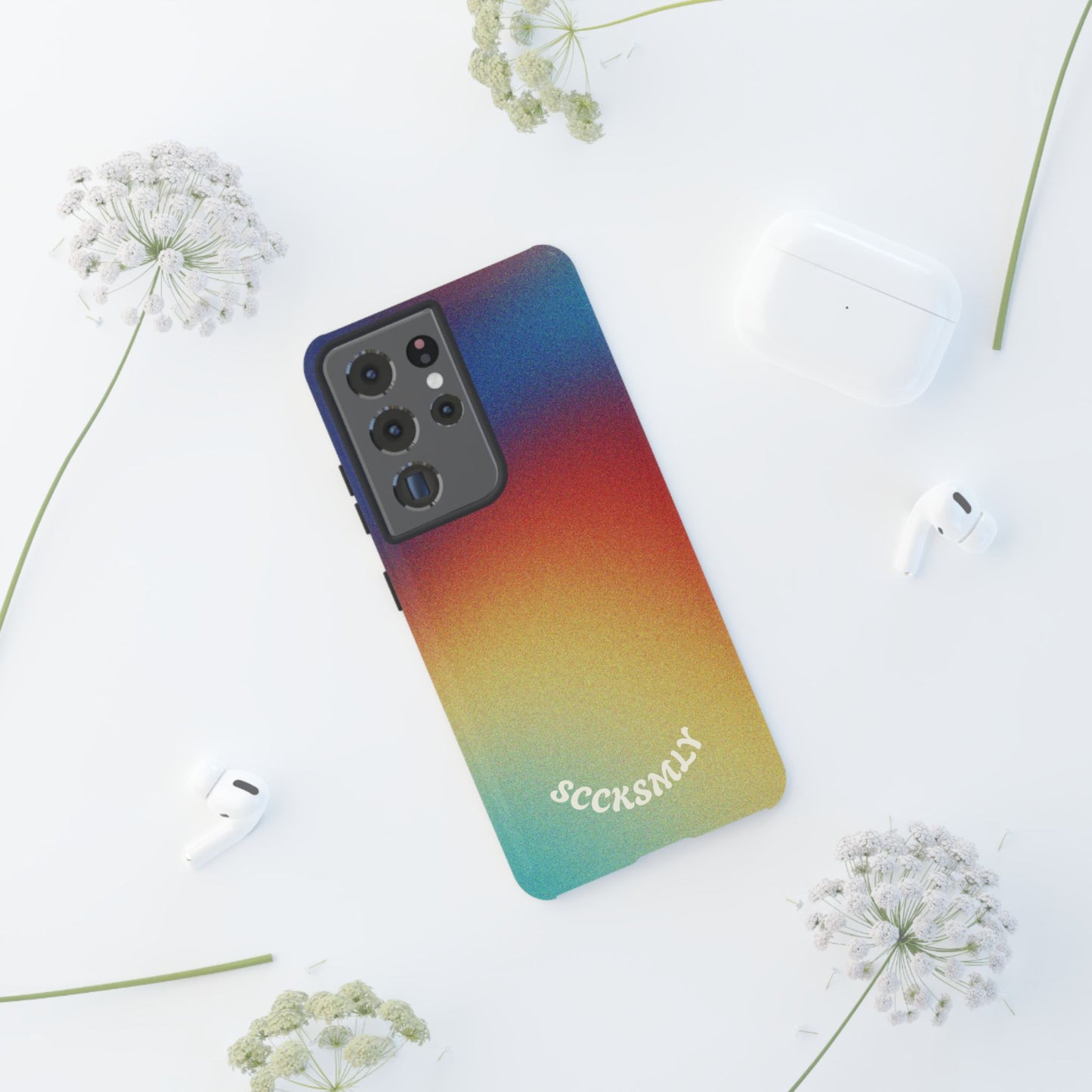 Faded Sunset Aura Tough Phone Case for Samsung