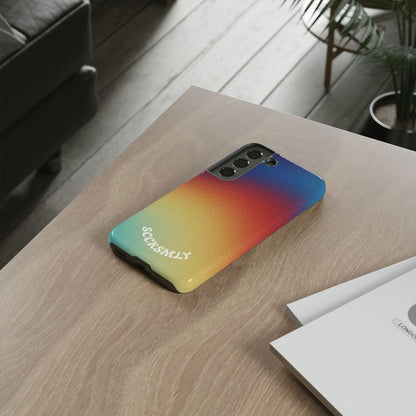 Faded Sunset Aura Tough Phone Case for Samsung