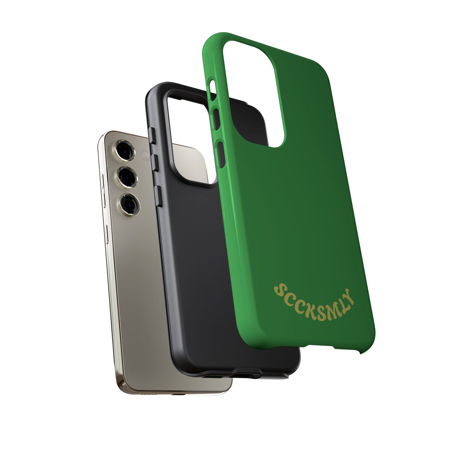 SOLID Green Grin Tough Case for Samsung