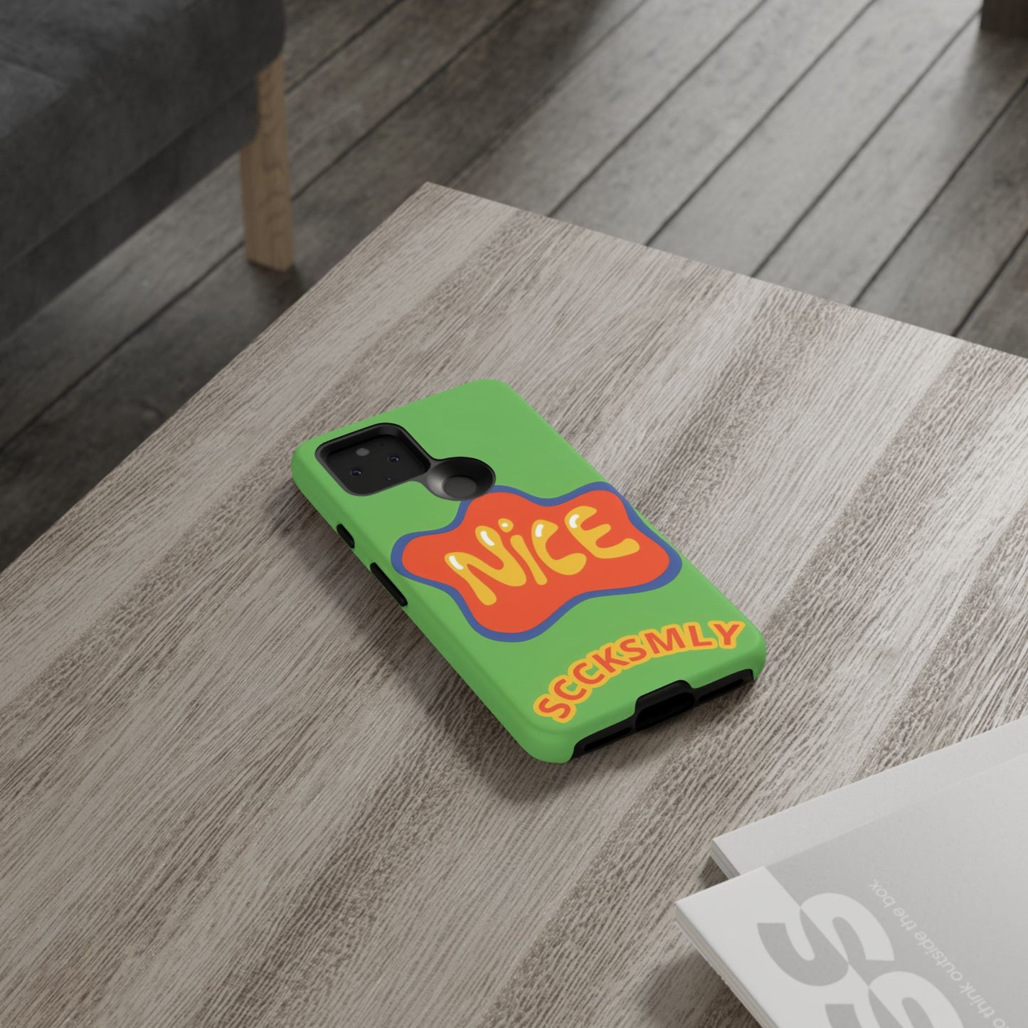 Green "NICE" Tough Phone Case for Google Pixel