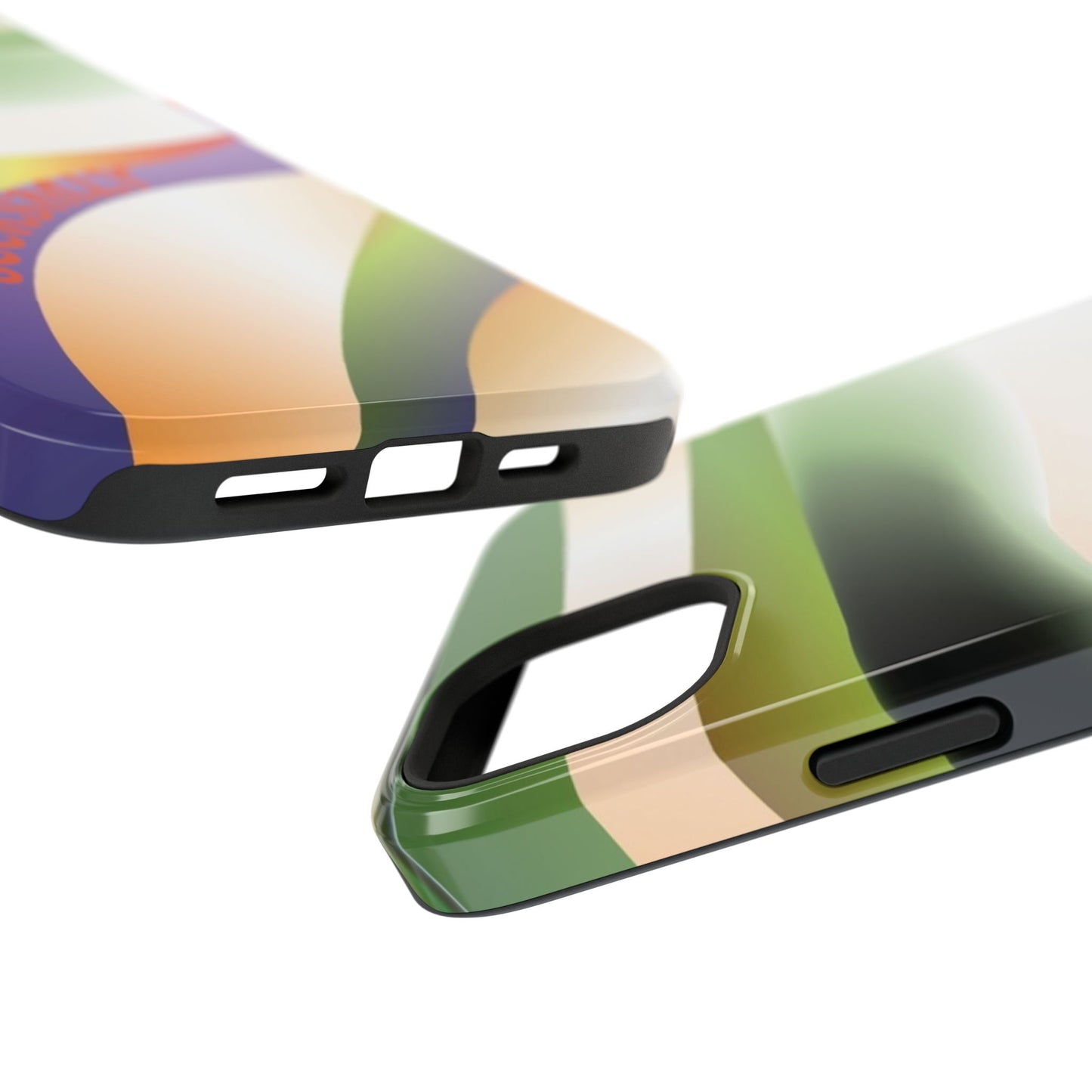 Green Waves Phone Case for Apple