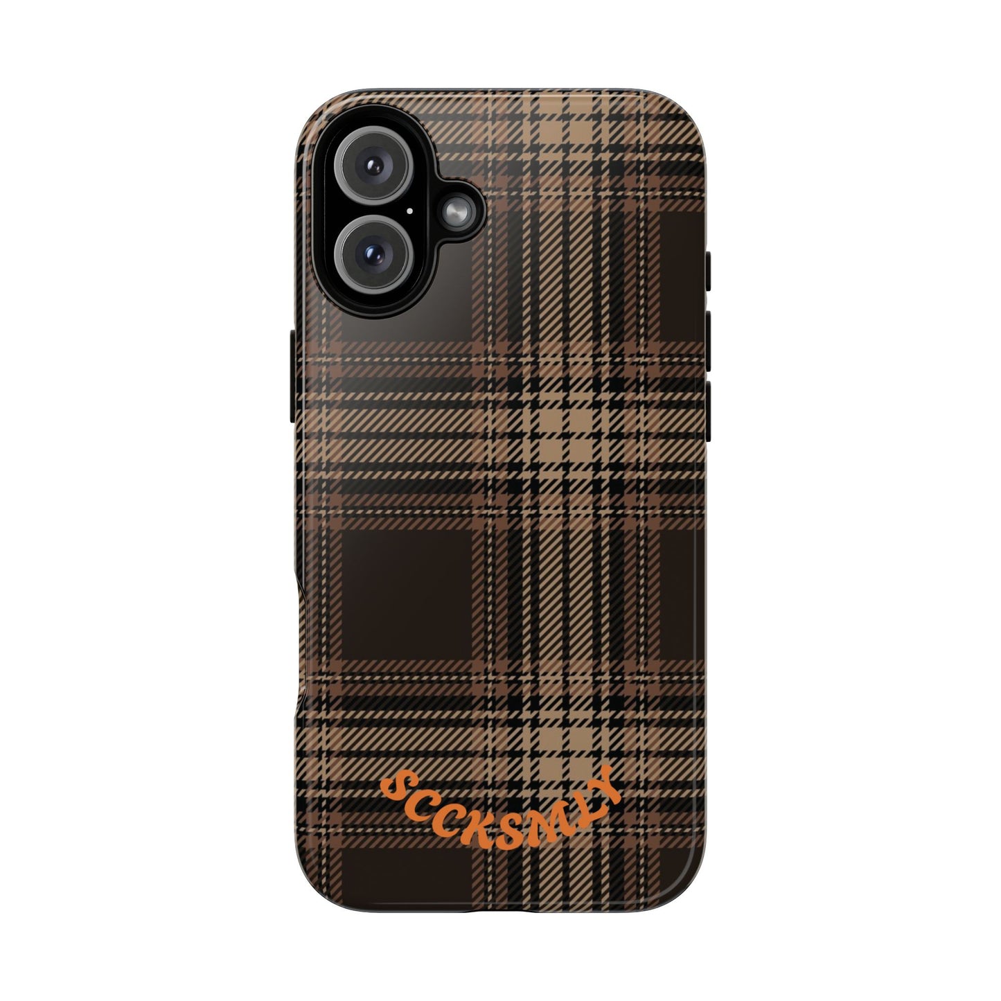 Brown Bread Plaid Tough Phone Case for Apple