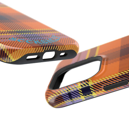 Orange Sickle Plaid  Phone Case for Apple
