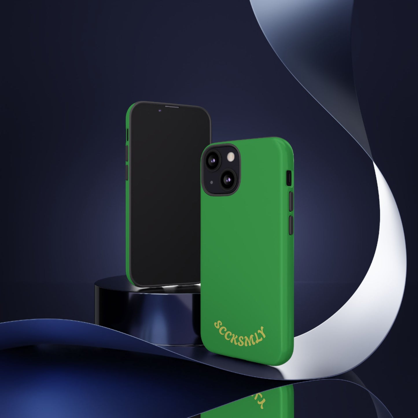 SOLID Green Grin Tough Case for Apple
