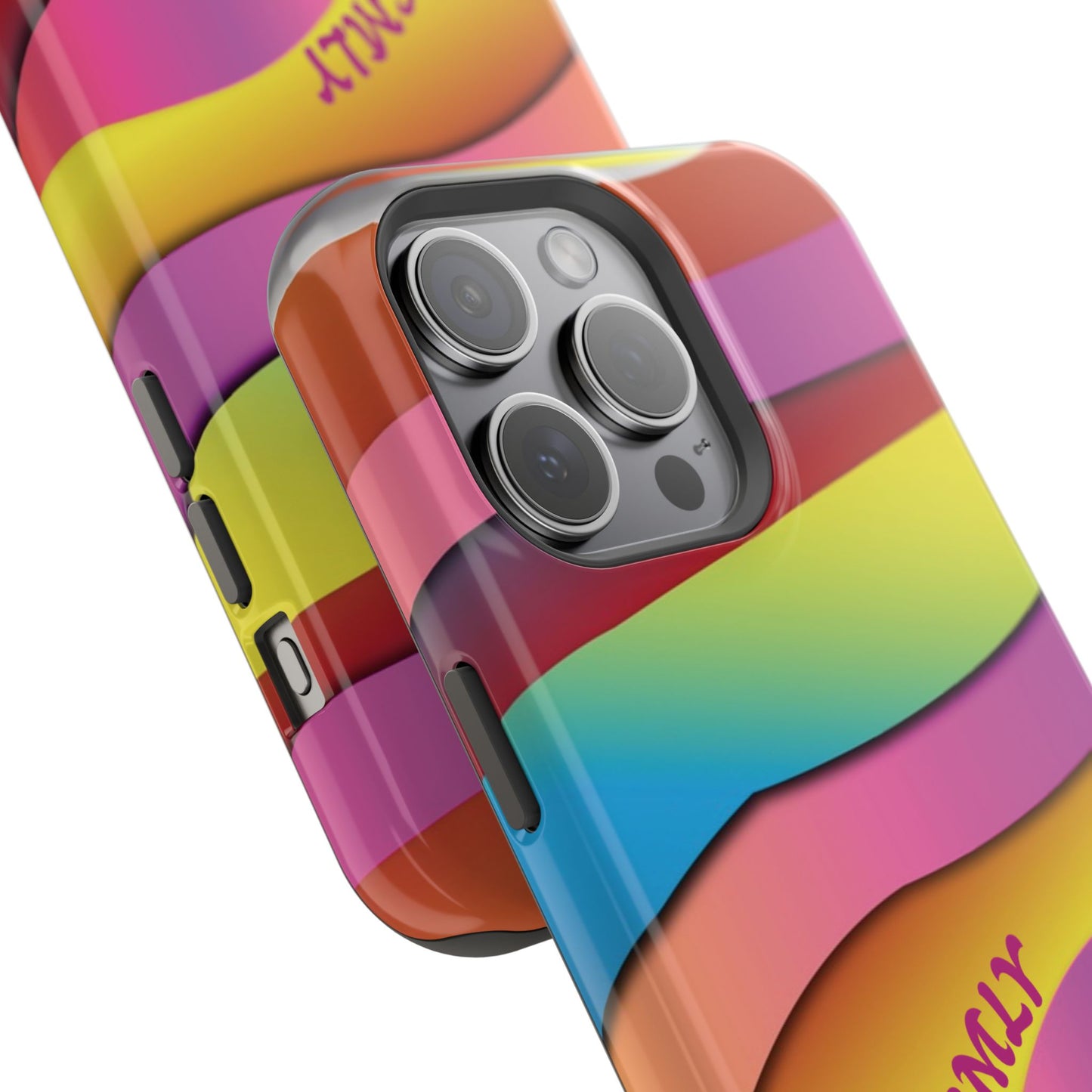 Modern Retro Rainbow Phone Case for "IOS or Apple"