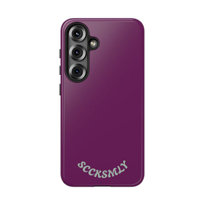 SOLID Amethyst Matte Tough Phone Case for Samsung