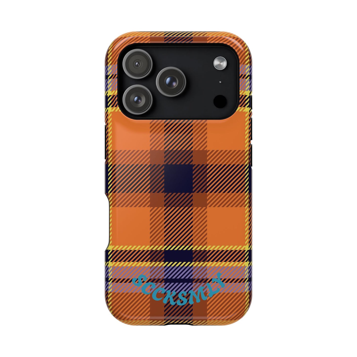 Orange Sickle Plaid  Phone Case for Apple