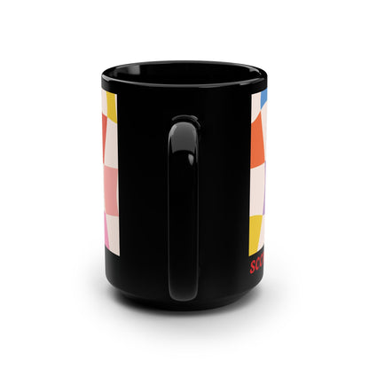 Mug Checker Flicker 15oz — Black