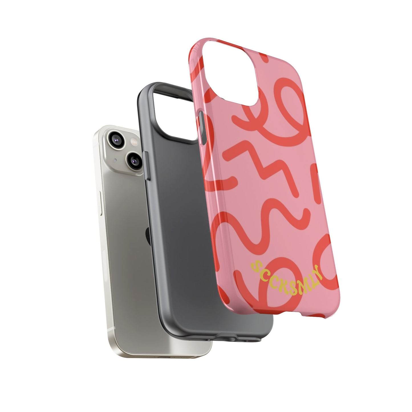 Red Candy Swirls Tough Case for Apple